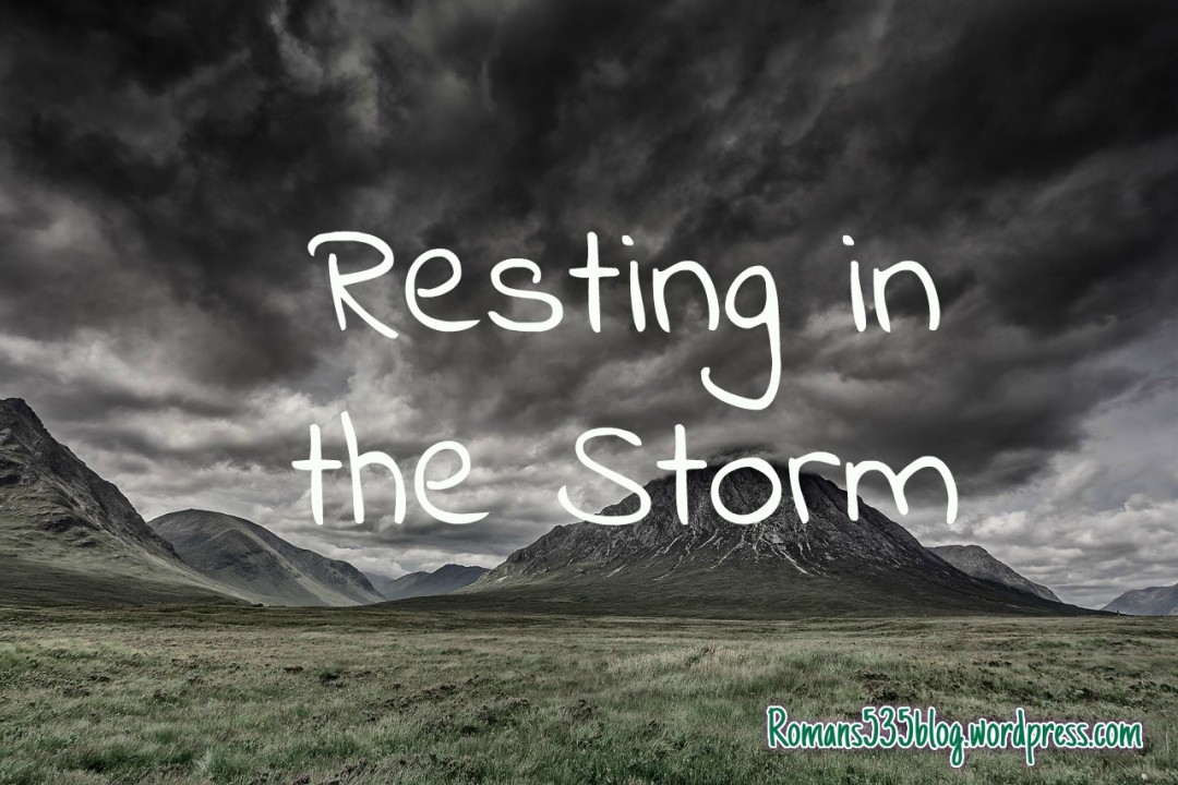 resting in the storm